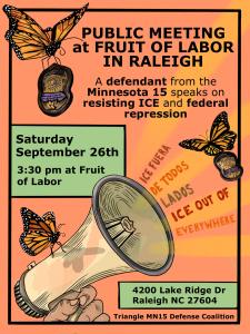 Public Meeting at Fruit of Labor in Raleigh